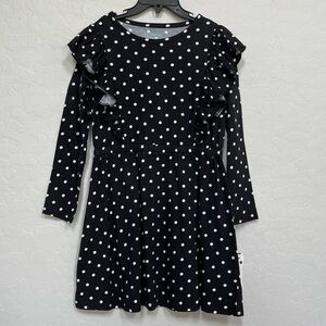 Girl’s Harper Canyon polka dot long sleeve dress size 4